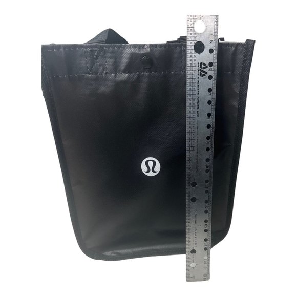 Lululemon Reusable Shopping Beach/Tote Bag Black/White New Large - Picture 7 of 10